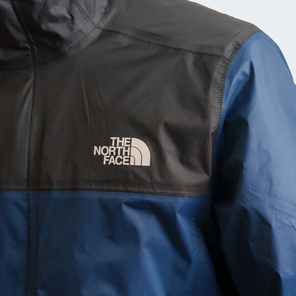 THE NORTH FACE Venture 2 Dryvent Waterproof Men Hooded Rain Jacket Summit Navy - Picture 3 of 8